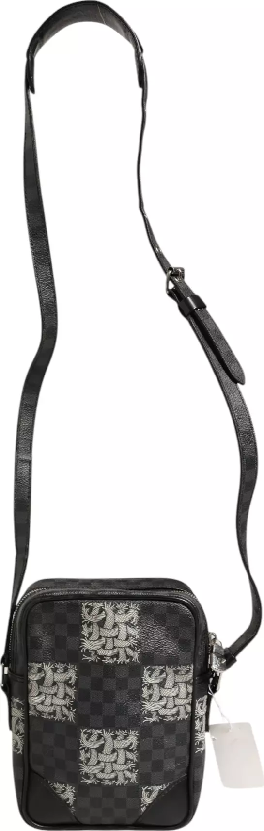 LOUIS VUITTON Black Damier Graphite Canvas Amazon Christopher Nemeth Shoulder Bag thumbnail 3